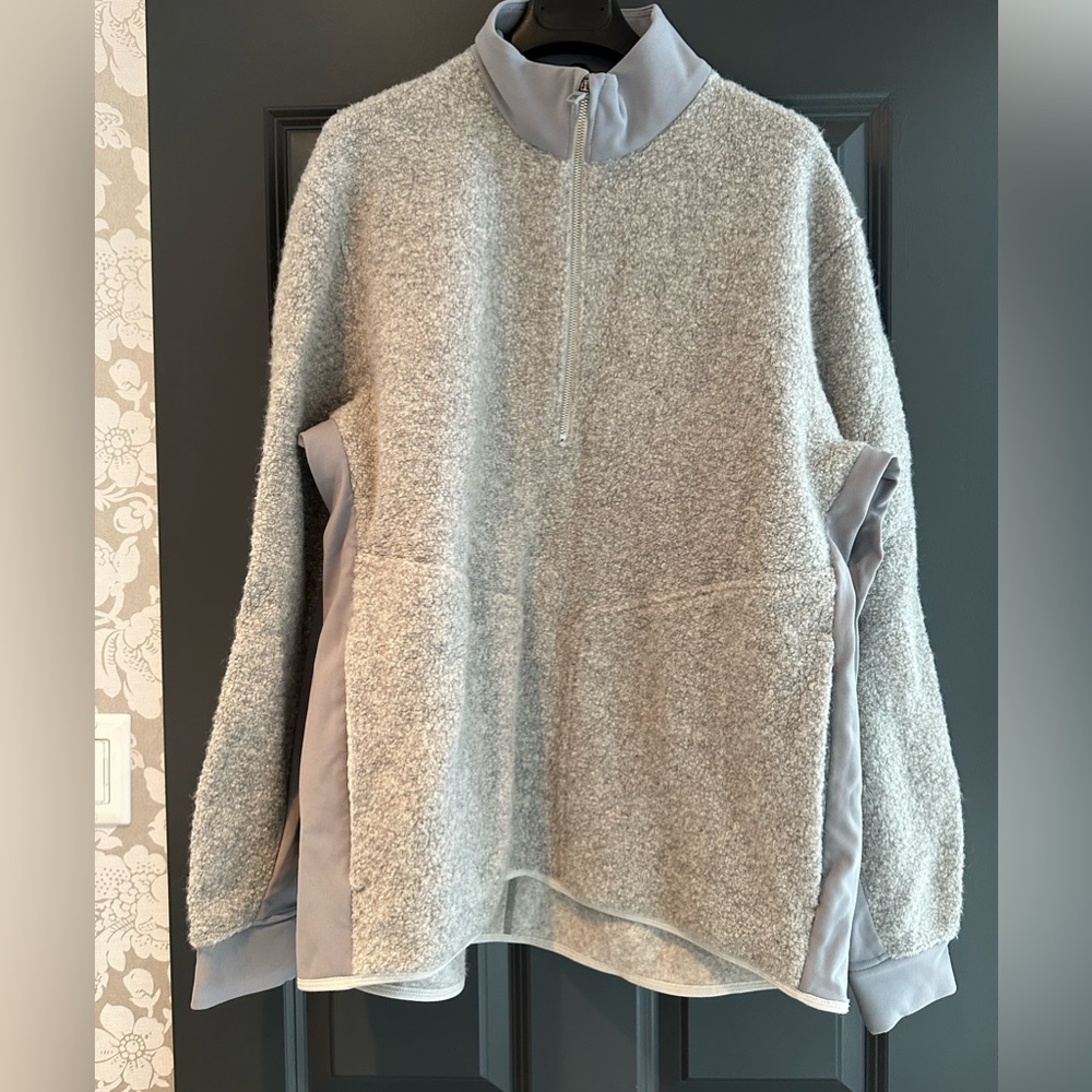 RARE Lululemon men’s XXL gray wool 1/2 zip
